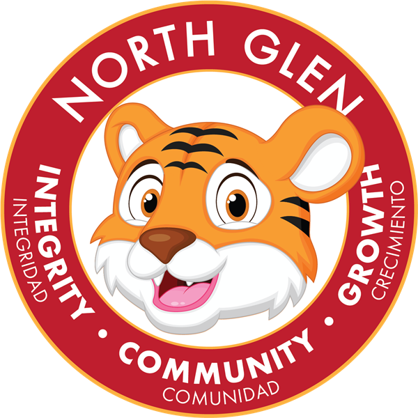 North Glen ES Tiger - Integrity (Integridad) - Community (Comunidad) - Growth (Crecimiento)